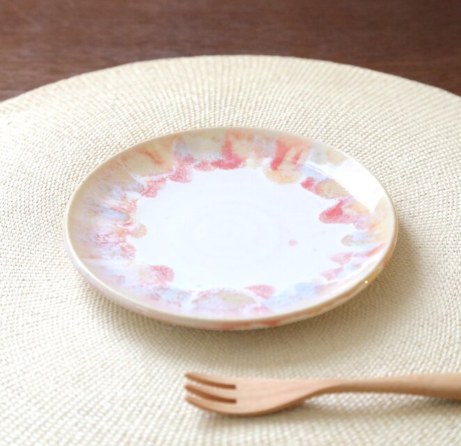 秋色模様の中皿