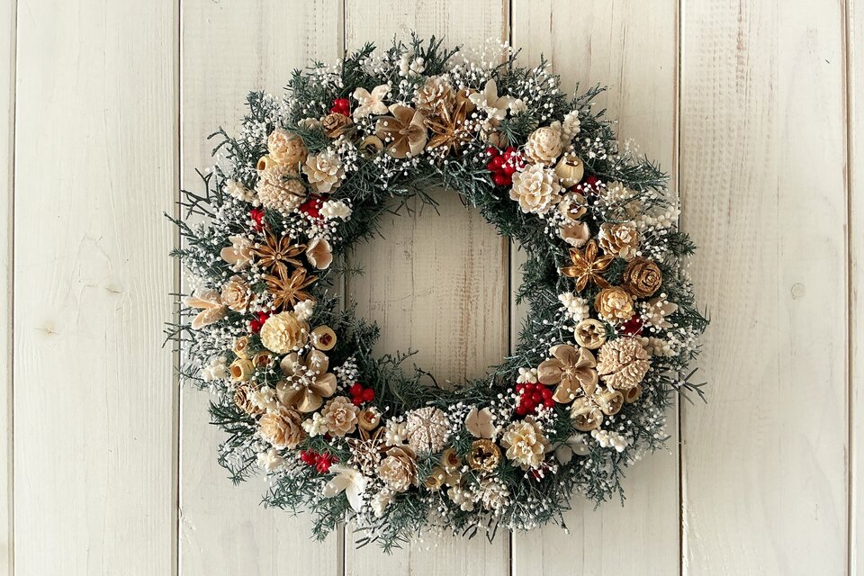 クリスマスリースI(25cm)