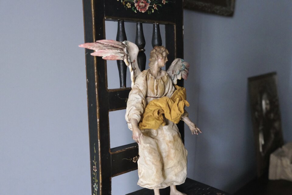 サントン人形　サントス　陶器　古道具　骨董 サントン人形 サントス 陶器 古道具 骨董