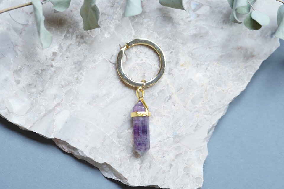フローライト　キーホルダー 03
