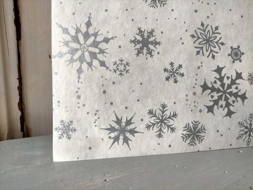 U.S.A. ヴィンテージ包装紙【スノーフレーク】DA-WP093