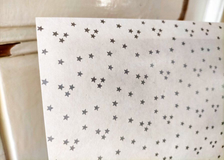 U.S.A. ヴィンテージ包装紙【銀のエトワール】DA-WP092