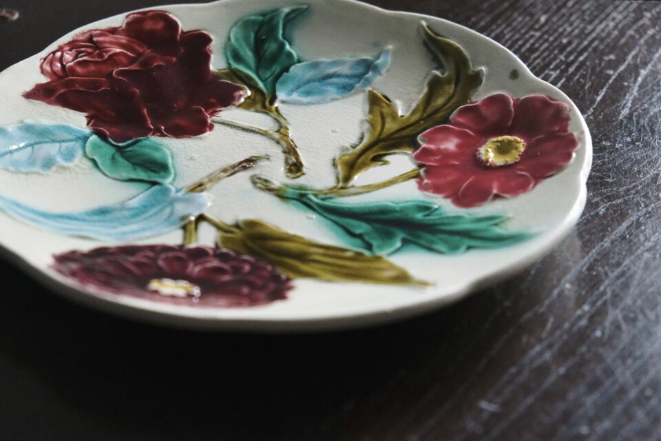 Orchies オルシ サンタマン バルボティーヌ 平皿 φ22cm フランス