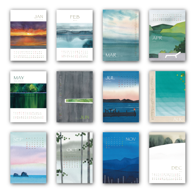 ゆる絵 カレンダー 2026