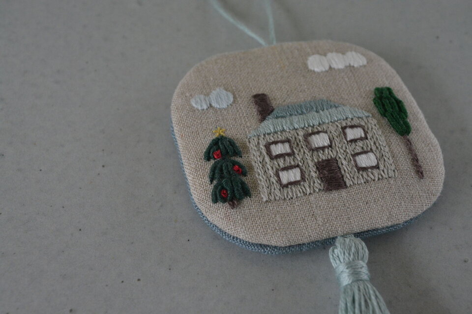 刺繍 クリスマス オーナメント 5点 | iichi 日々の暮らしを心地よく