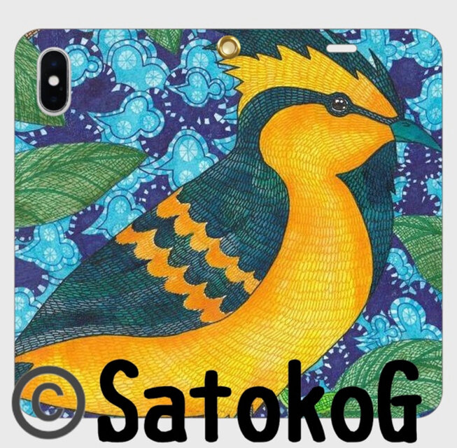 森を駆ける小さな王子｜キホオカンムリガラ・フラルドの帯なしiPhoneケース