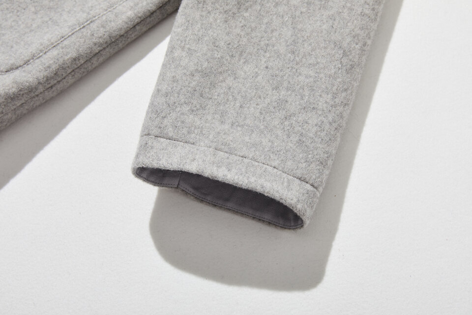 ウール混フード付きグレージャケット✨ 値下げ中 フォックス混ニットジャケット | LAUTREAMONT (Women)/ロート