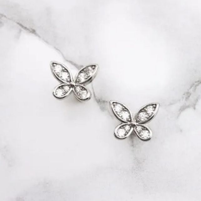 幸せのパピヨン【高品質！送料無料！当日配送！】ピアス