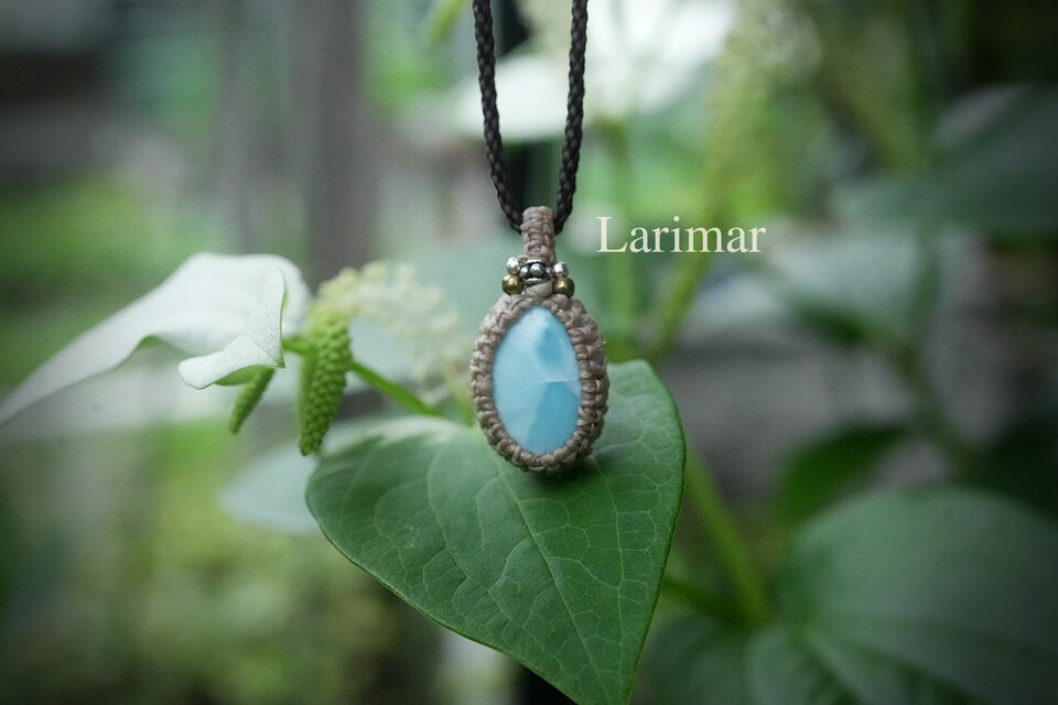 小さな波の物語★ラリマーネックレス 2060