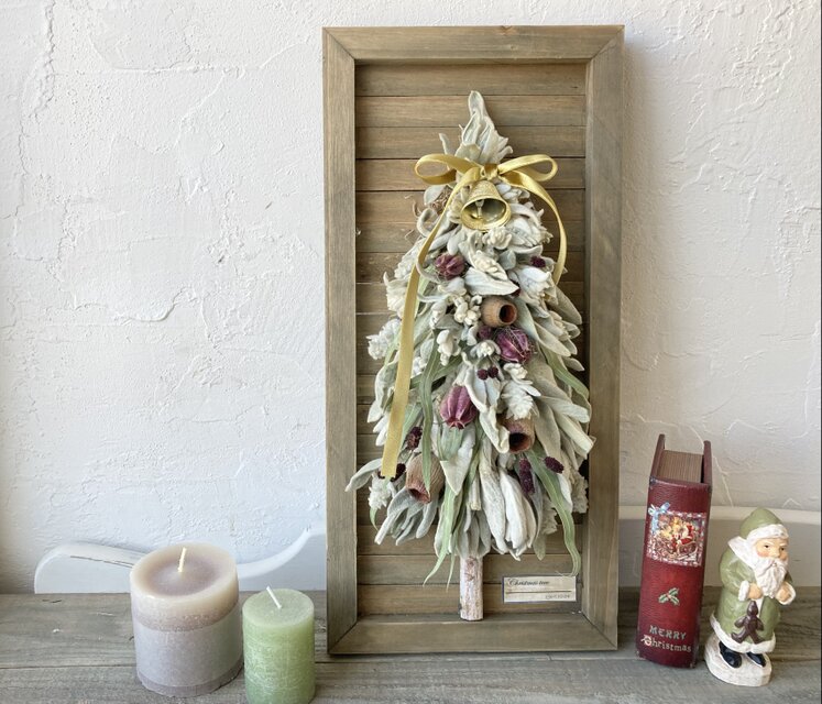 絵のようにツリーを飾って40×20㌢〜壁ツリーホワイト〜