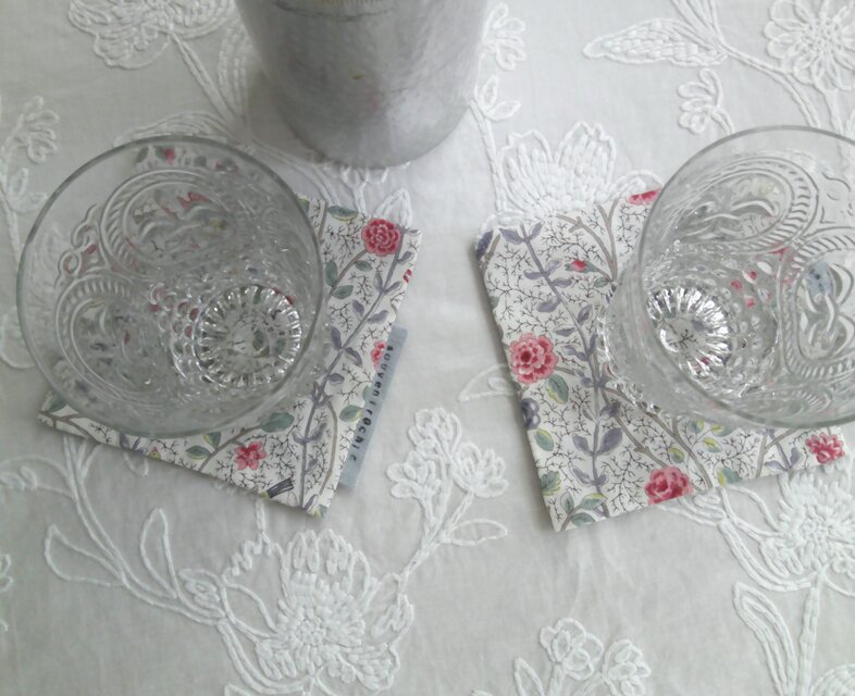 花cotton×綿麻 DoilySet