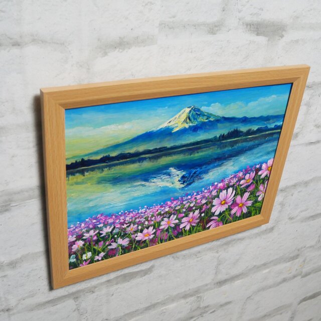 油絵【湖畔の朝の詩】 | iichi 日々の暮らしを心地よくする