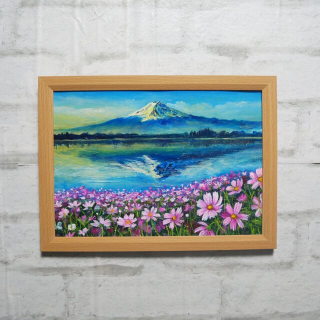 油絵【湖畔の朝の詩】 | iichi 日々の暮らしを心地よくする