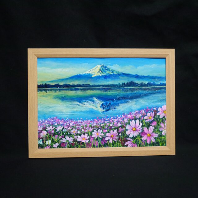 油絵【湖畔の朝の詩】 | iichi 日々の暮らしを心地よくする