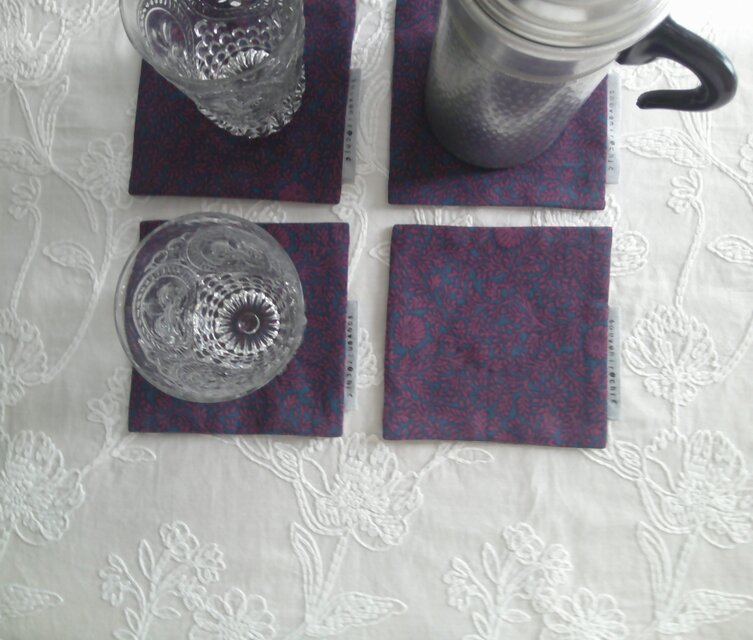 花cotton×綿麻 DoilySet