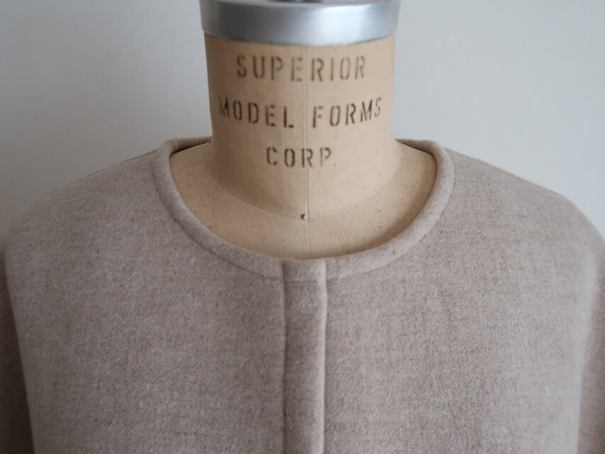 sale30%off♪1点物♡ウールケープコート・ショート丈♡ super120s