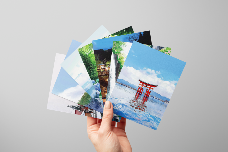 日本絶景ポストカード｜全21枚｜フルセット｜日本製｜飾り