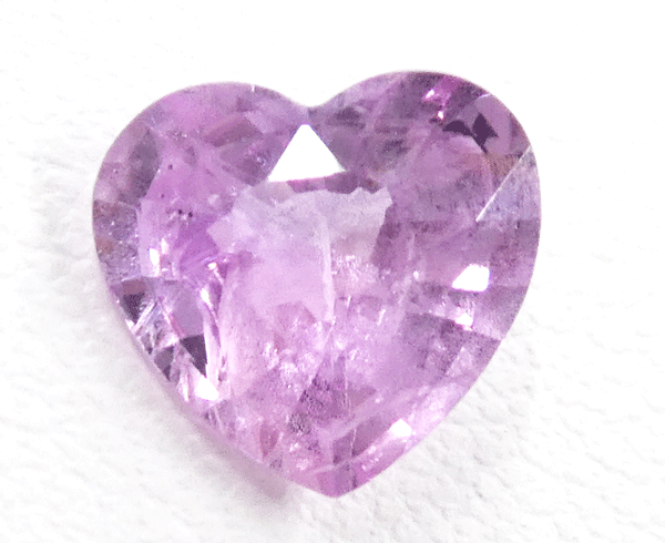 非加熱 ピンクサファイア ハート ルース 天然石 MOZ0102CIBSN | iichi