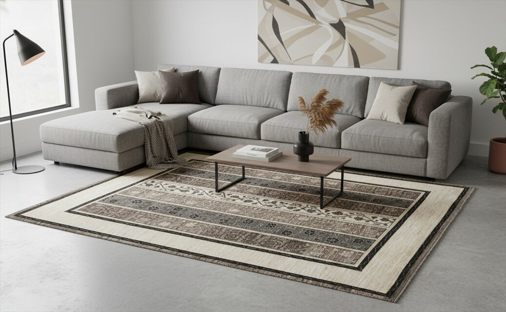 近日入荷】冬は暖かく夏は涼しい　肌ざわり最高　ガゼニラハット　無染めウール　ラグ　299x234㎝　P-SP15