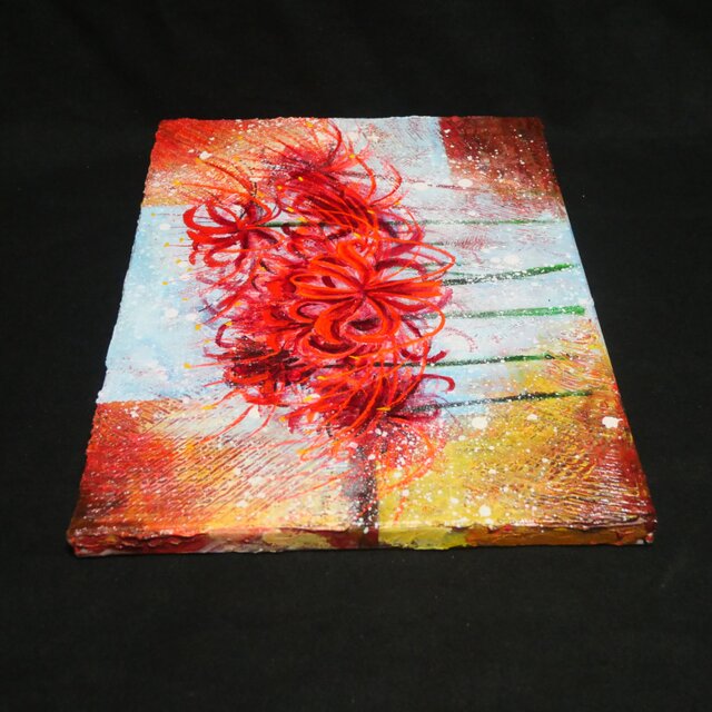 油絵 【曼珠沙華】 | iichi 日々の暮らしを心地よくするハンドメイドや