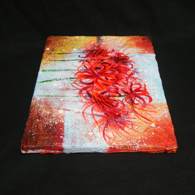 油絵 【曼珠沙華】 | iichi 日々の暮らしを心地よくするハンドメイドや