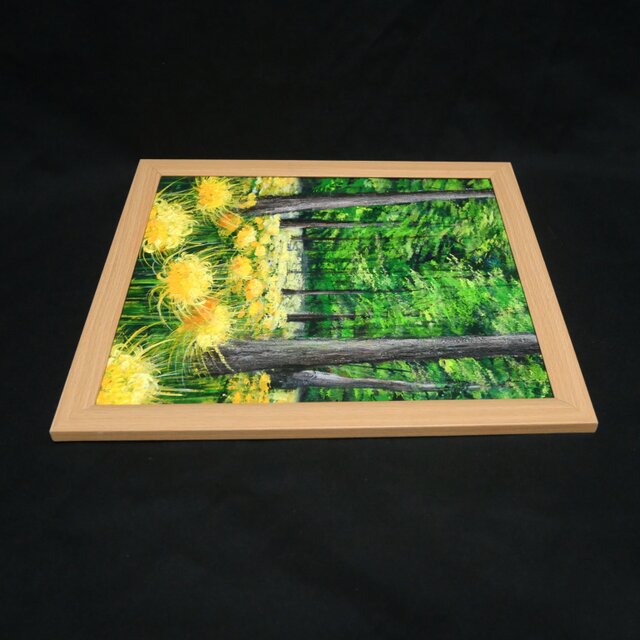 油絵 【黄色い彼岸花の森】 | iichi 日々の暮らしを心地よくする