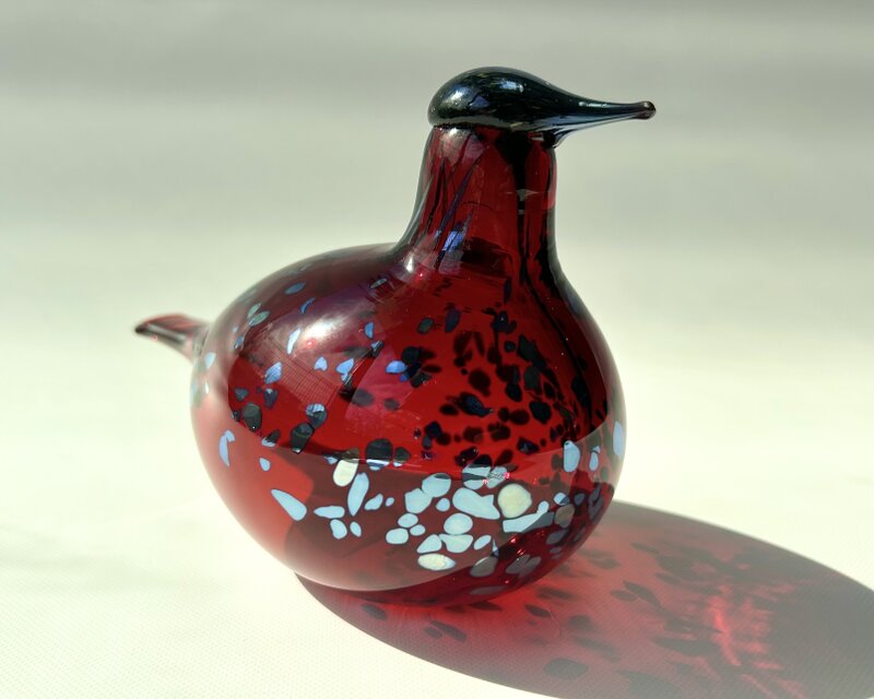 オイバ・トイッカ ガラスの鳥 Rubybird ルビーバード クランベリー オイバ・トイッカ ガラスの鳥 Rubybird ルビーバード クランベリー