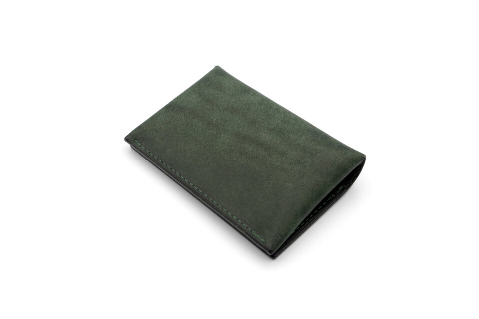 受注生産】名刺入れ イタリアンレザー／モスグリーン -ORIGIN series