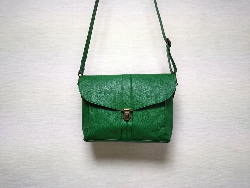 差込蓋ショルダー (牛革・シュリンク・Bandiera)