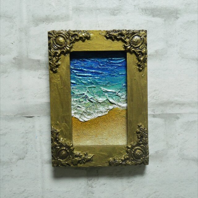 油絵 油彩 油彩画 絵 絵画 キャンバスパネル ミニ絵画【海と砂浜】 油絵 油彩 油彩画 絵 絵画 【海の砂浜】ミニ絵画 絵画 HR 通販