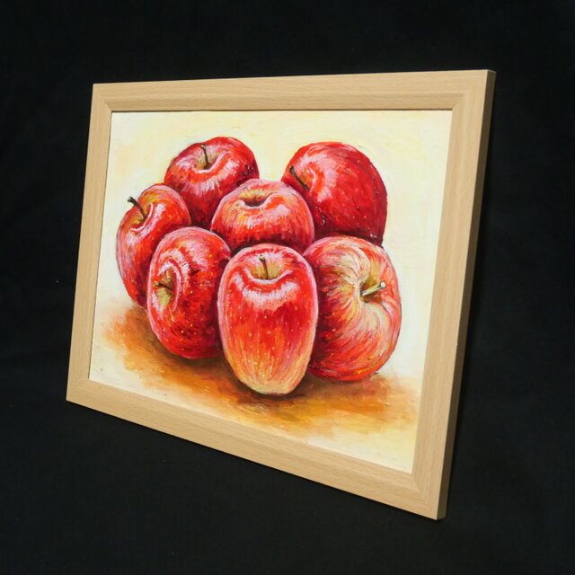 油絵【七つの林檎】 | iichi 日々の暮らしを心地よくするハンドメイド