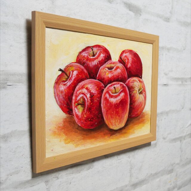 油絵【七つの林檎】 | iichi 日々の暮らしを心地よくするハンドメイド