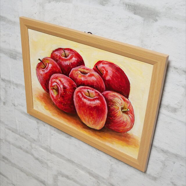 油絵【七つの林檎】 | iichi 日々の暮らしを心地よくするハンドメイド