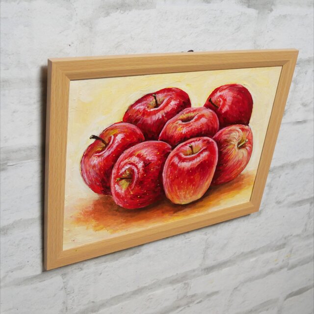 油絵【七つの林檎】 | iichi 日々の暮らしを心地よくするハンドメイド