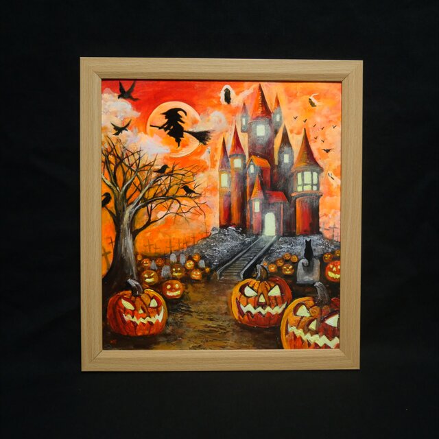 油絵【ハロウィン】 | iichi 日々の暮らしを心地よくする
