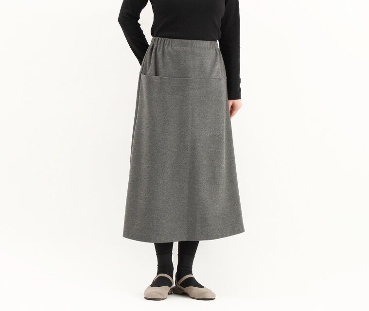 #346シンプルスカート(トップグレー)