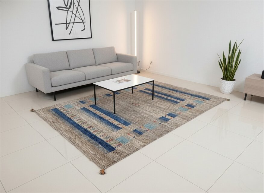 ペルシャ　ギャッベ　リビング　ラグ　197cmx156cm クリーニング済 ペルシャ ギャッベ リビング ラグ 197cmx156cm クリーニング済