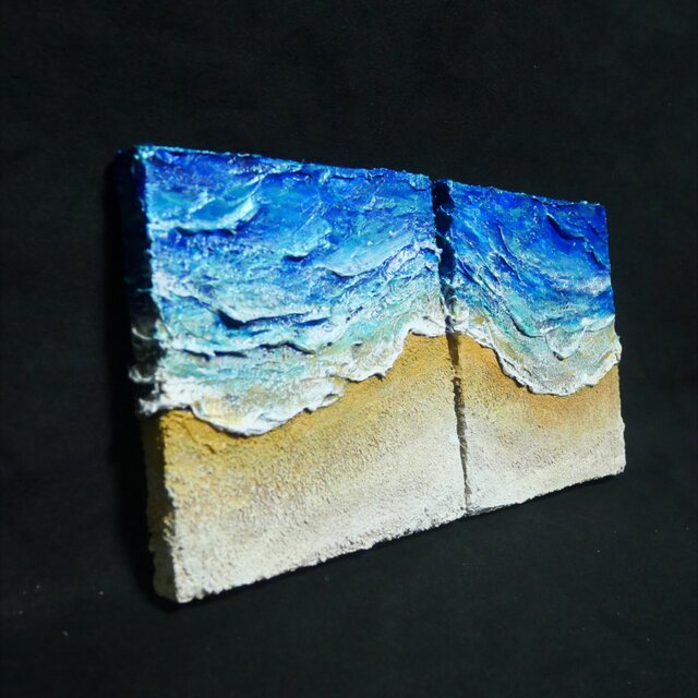 油絵 油彩 油彩画 絵 絵画 【海と波】 油絵 油彩 油彩画 絵 絵画 【海と波】 | iichi 日々の暮らしを心地よく