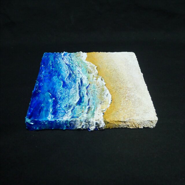 油絵 油彩 油彩画 絵 絵画 【海と波】 | iichi 日々の暮らしを心地よく