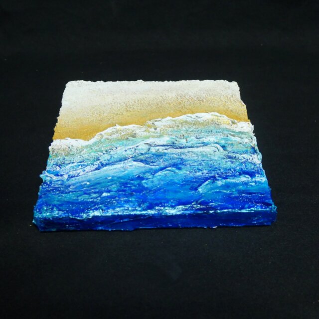 油絵 油彩 油彩画 絵 絵画 【海と波】 | iichi 日々の暮らしを心地よく