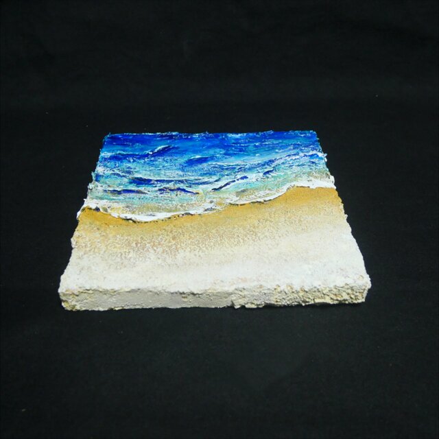 油絵 油彩 油彩画 絵 絵画 【海と波】 | iichi 日々の暮らしを心地よく