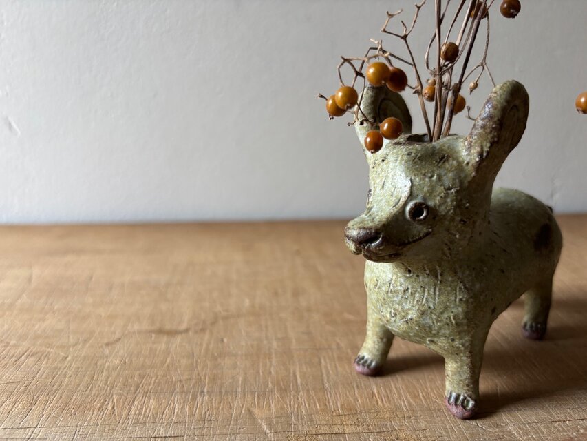 一輪挿し オブジェ アニマルのオブジェ 一輪挿し | iichi 日々の暮らしを心地よくする