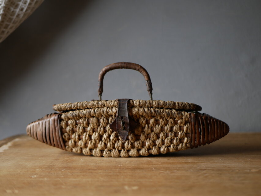 レア　クッキー用パニエ　フランスアンティーク　アンティークパニエ　アンティークのある暮らし