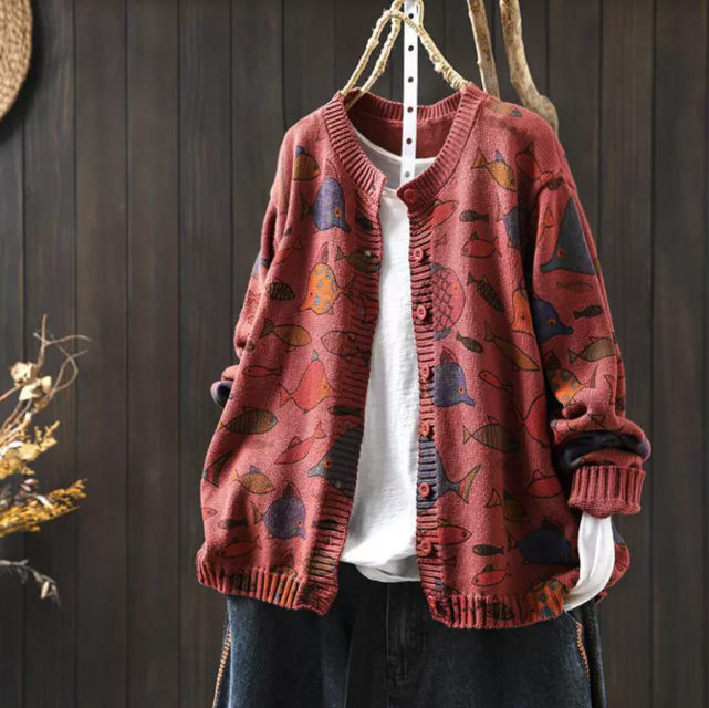 新作｜ストライプ カーディガン レディース 長袖 オーバーサイズ 羽織り