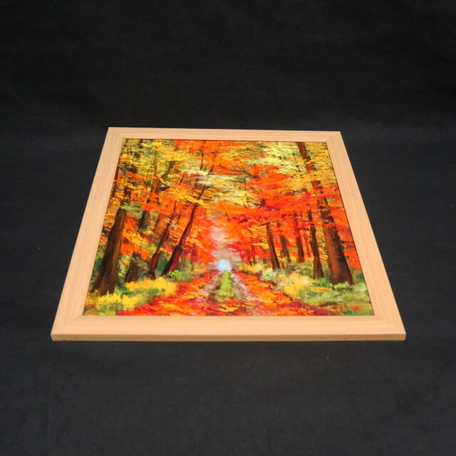 油絵【紅葉の回廊】 | iichi 日々の暮らしを心地よくするハンドメイド