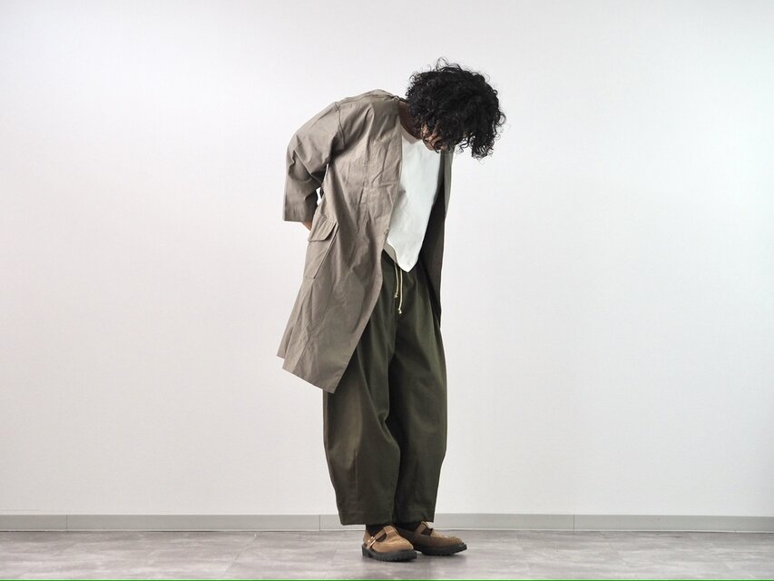 新色/オールシーズン◎/サーカスパンツ《カーキ》 | iichi 日々の