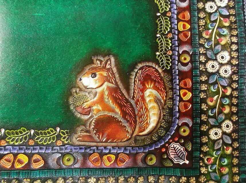 ほぼ日手帳カズン対応 A5サイズ手帳カバー レザー 刻印＆拭き染め