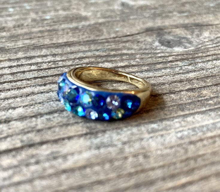 Deep Sea Crystal Ring  海をまとう深海のグラデーションリング