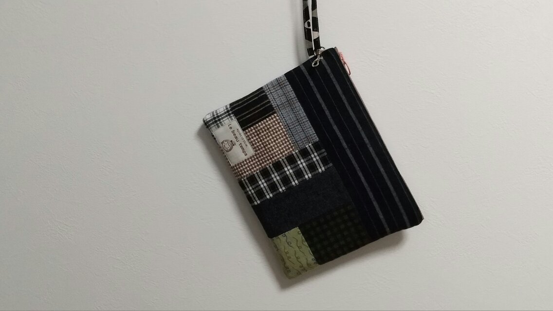 フランネル25cmポーチ