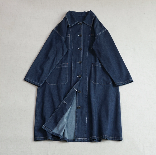 【受注製作】綿. プリント フリルカラー シャツ 長袖 ゆったり 通勤 春 秋のコピー